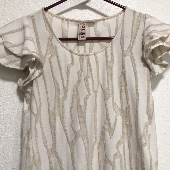 Dolan cute top with ruffle sleeves size xs - Picture 4 of 4